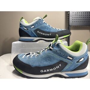Garmont Men US Size 11 Dragontail LT GTX Hiking Shoes Blue Suede Vibram Sole EUC